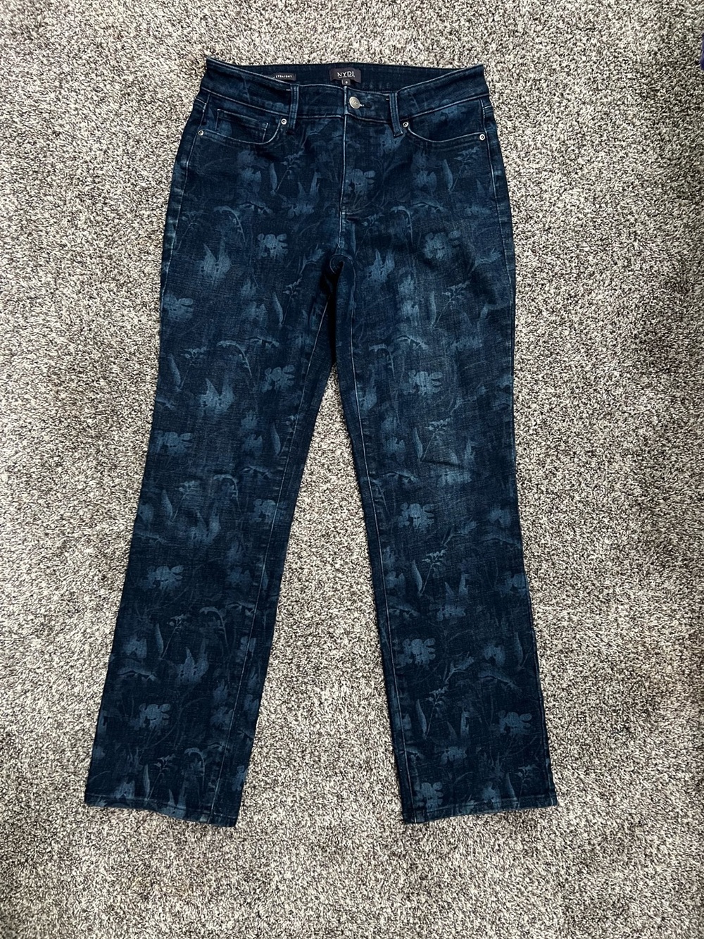 NYDJ Marilyn Straight Slimming Blue For Women